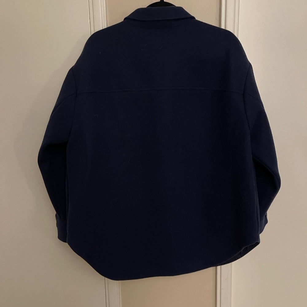 Good American Navy Shacket - Picture 5 of 7